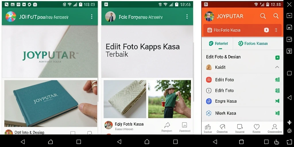 Screenshot antarmuka JOYPUTAR untuk edit Foto Kertas Kaca.