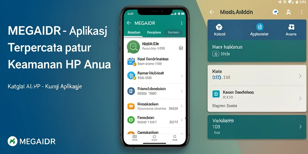 Antarmuka MEGAIDR yang intuitif dan menarik untuk Kunci Aplikasi.
