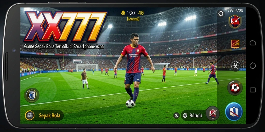 Tampilan antarmuka <strong>XXX777</strong> yang menarik dan praktis untuk game Sepak Bola.